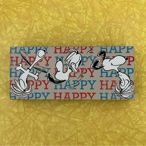 Snoopy Peanuts Wood Box Sign